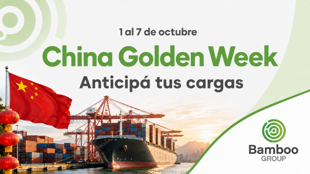 Golden Week China 2026 y cargas marítimas hacia Argentina