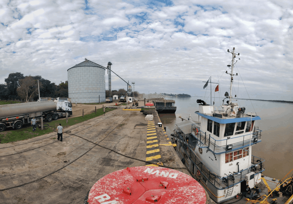 Construcción nuevo puerto cerealero La Paz