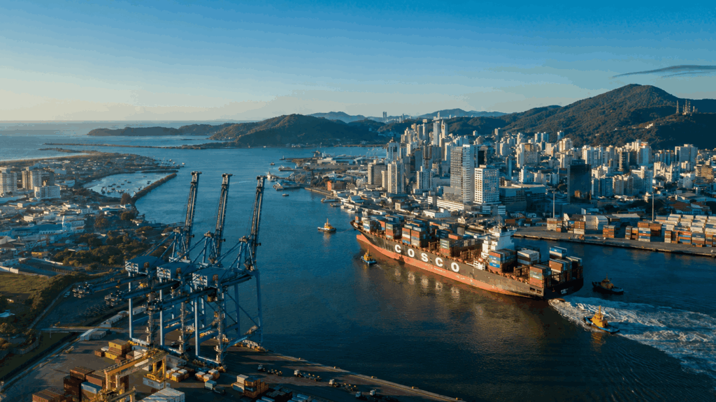Puerto de Santos y sus terminales de contenedores en Brasil