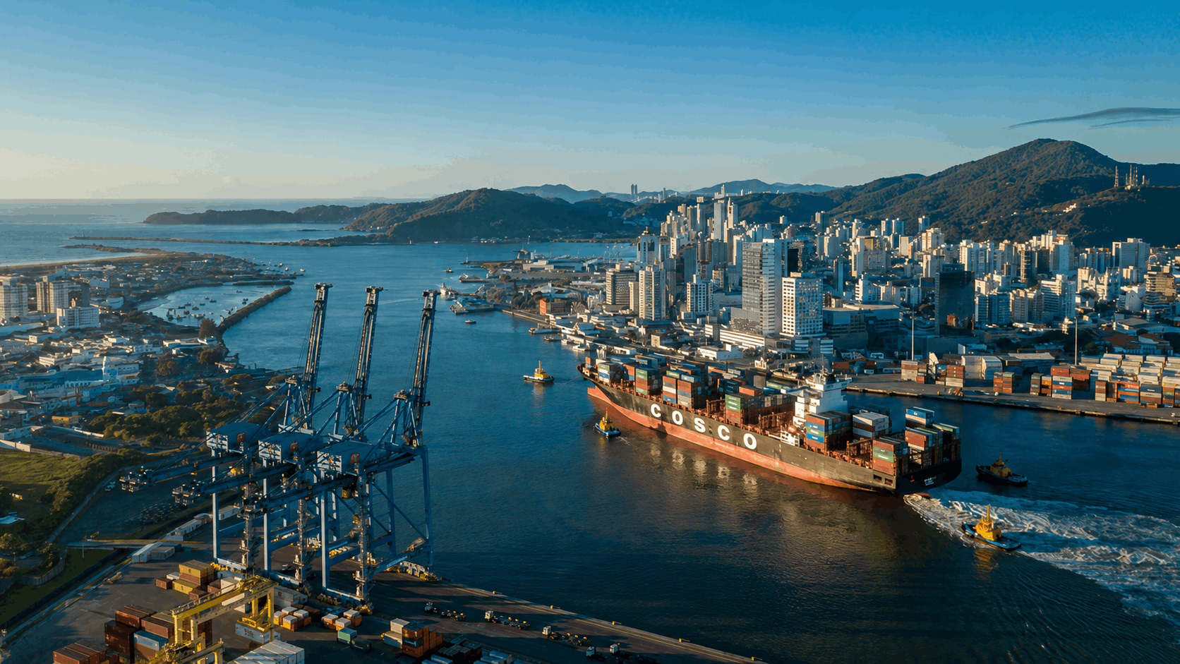 Puerto de Santos y sus terminales de contenedores en Brasil