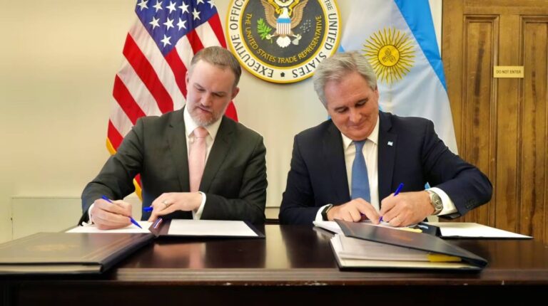 Acuerdo con Estados Unidos: firma y nuevo marco comercial para Argentina