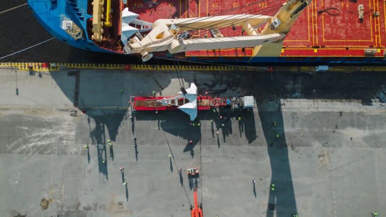 ancla de carga para Vaca Muerta en Puerto Quequén