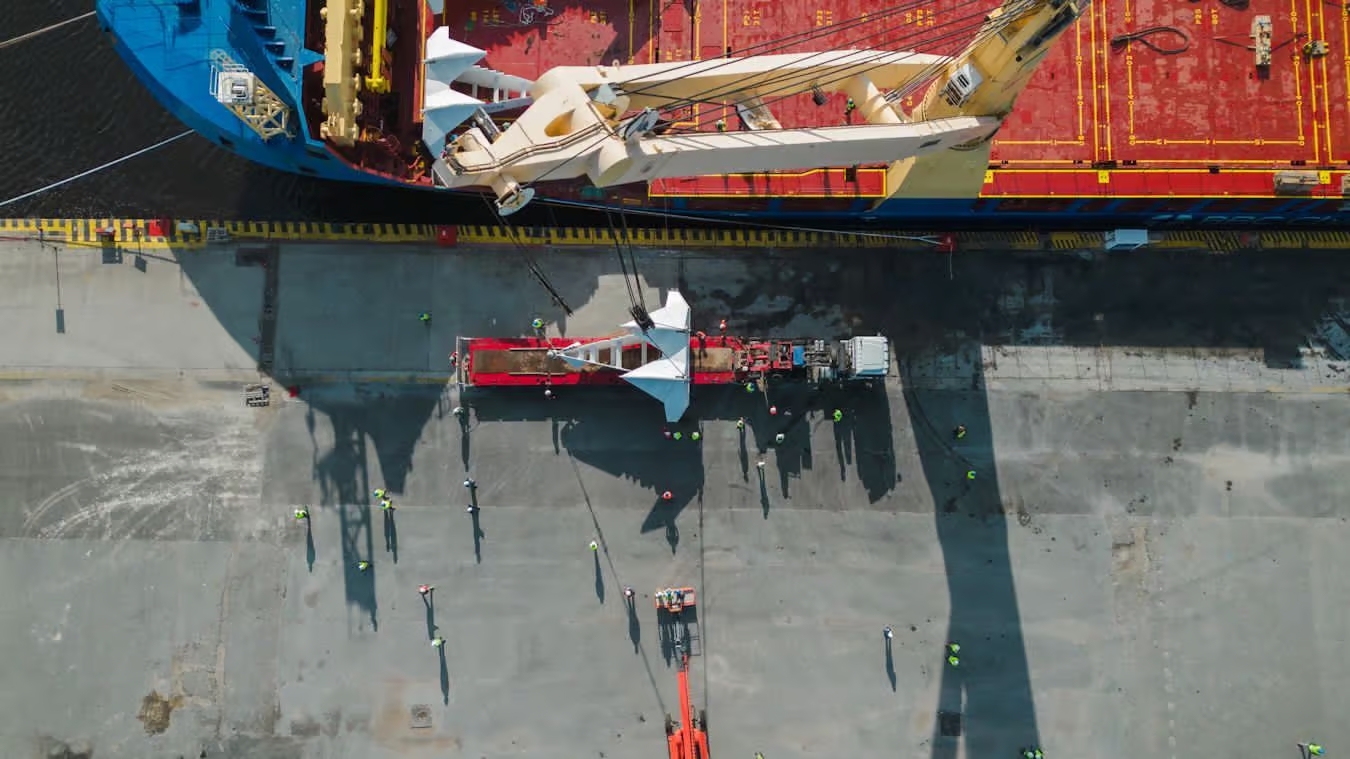 ancla de carga para Vaca Muerta en Puerto Quequén