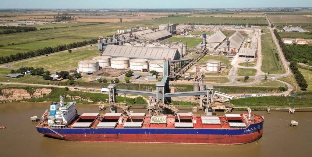 agroindustria argentina y comercio exterior en puerto de exportación