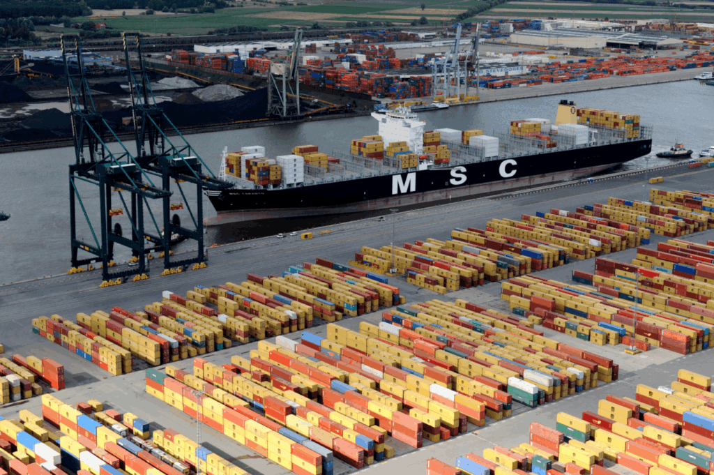 Movimiento de contenedores y comercio exterior en Sudamérica