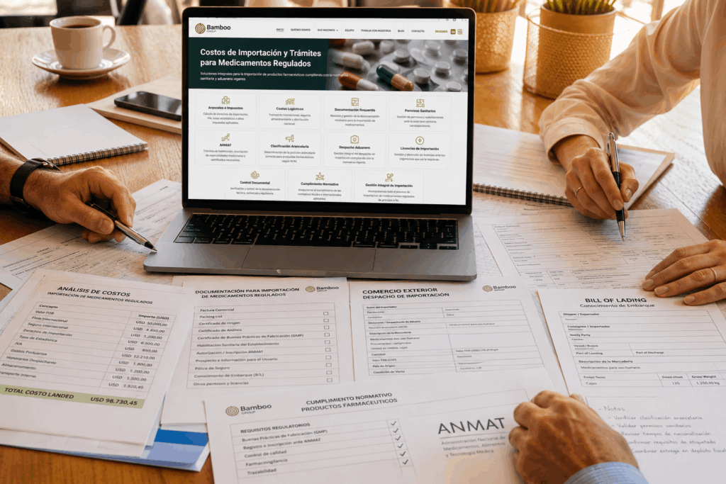 costos de importación y trámites de comercio exterior para productos regulados