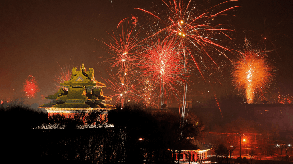 Festejos de la Golden Week en China durante el feriado nacional de octubre