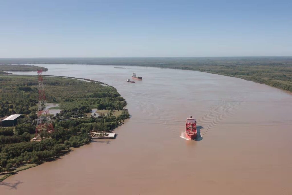 Ubicación Hidrovía nuevo puerto cerealero La Paz”