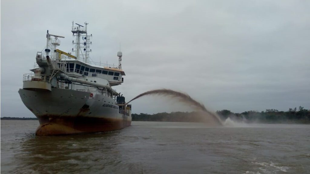 dragado río Paraná en Ramallo