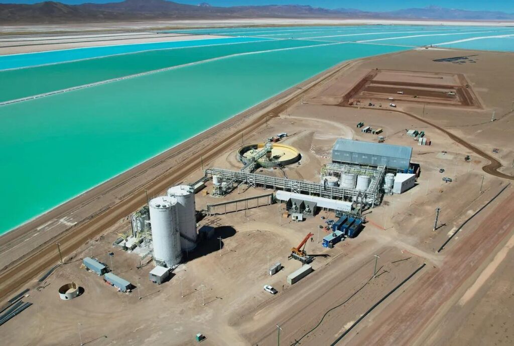 Exportaciones argentinas de litio y desarrollo de la minería
