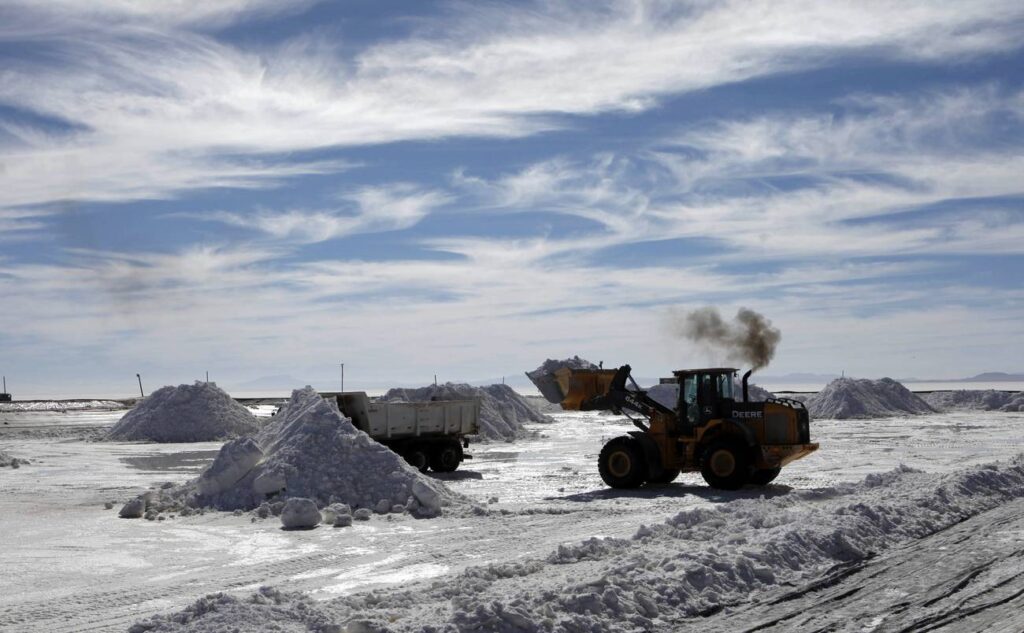 evolución mensual de las importaciones de litio en China