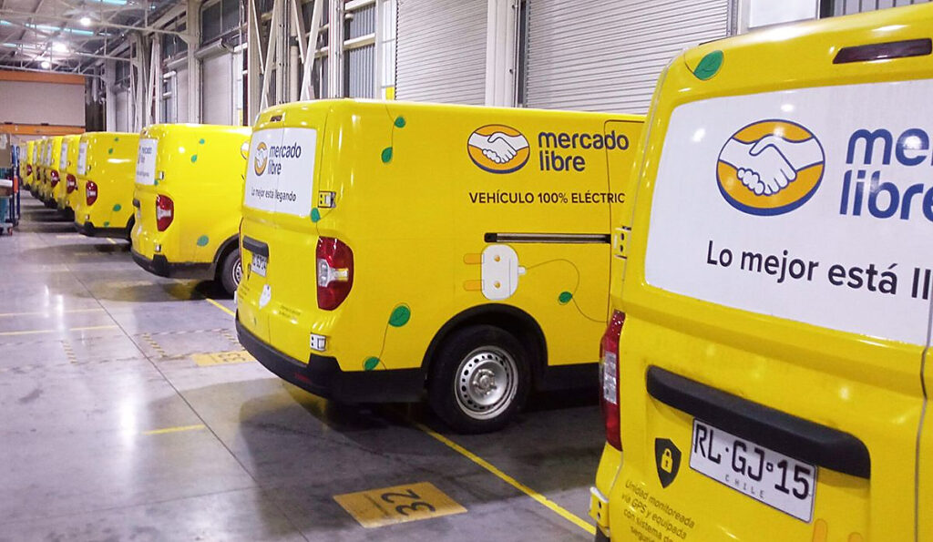 Centro logístico Mercado Libre para distribución hacia el AMBA.