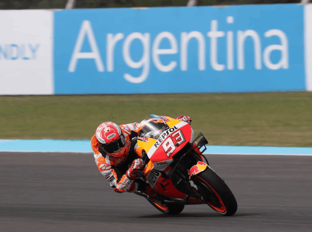 Motocicleta del MotoGP en Argentina, parte de una operación de logística internacional