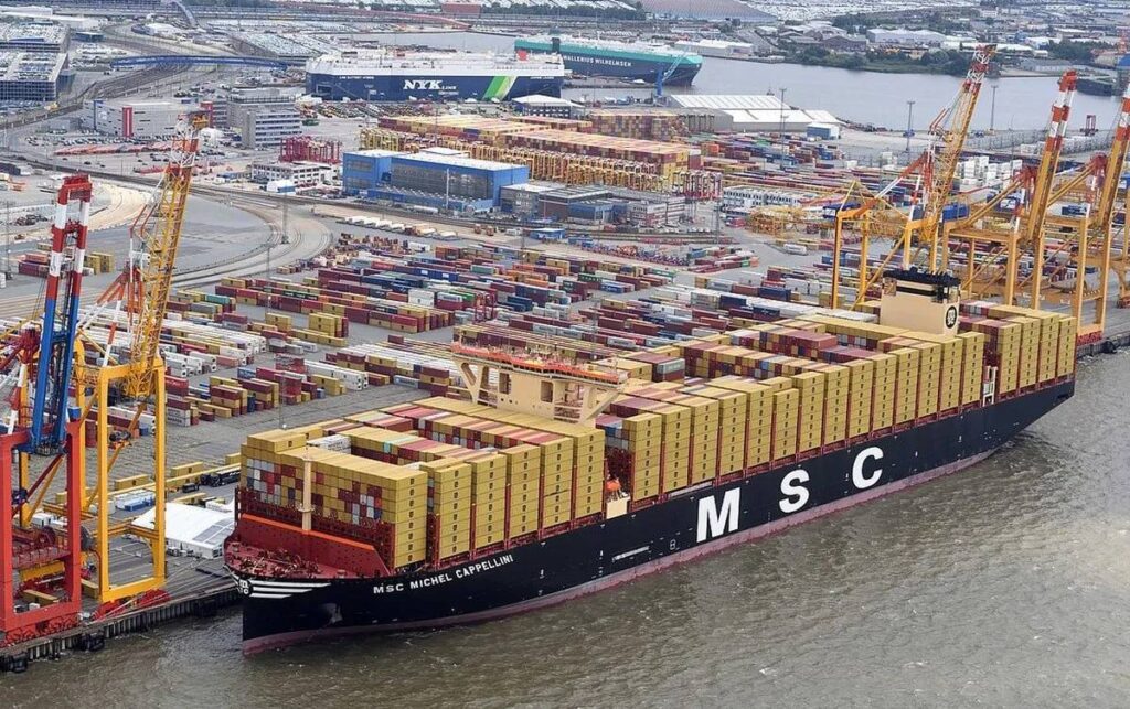 rutas marítimas Sudamérica con buque portacontenedores MSC