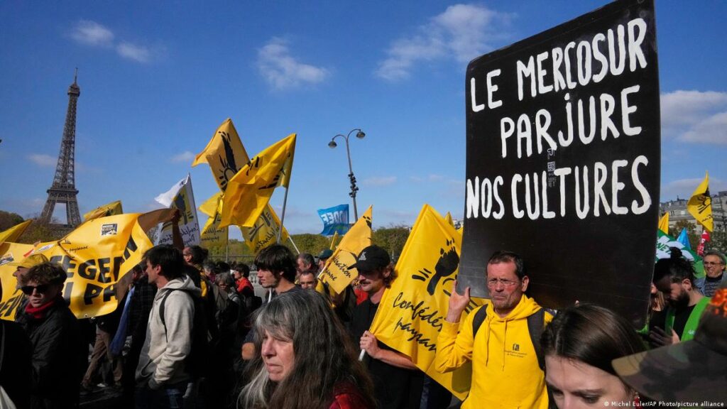 Agricultores europeos protestan contra el acuerdo UE Mercosur