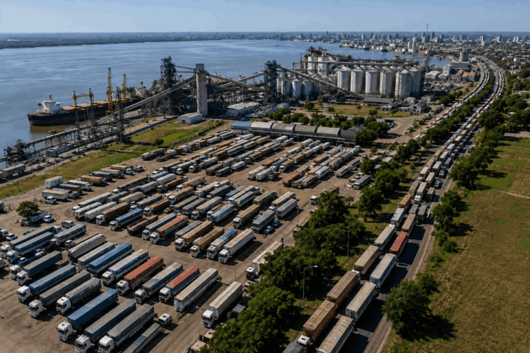granos argentinos en terminal agroexportadora