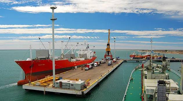 Puerto San Antonio Este exportaciones de peras argentinas