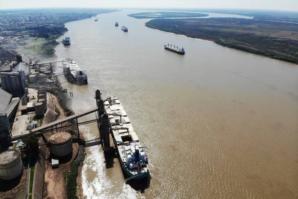 récord logístico en Rosario en puertos agroexportadores