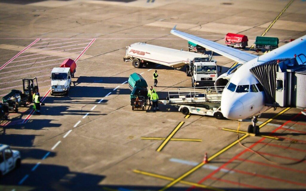 Carga aérea global en una terminal aeroportuaria