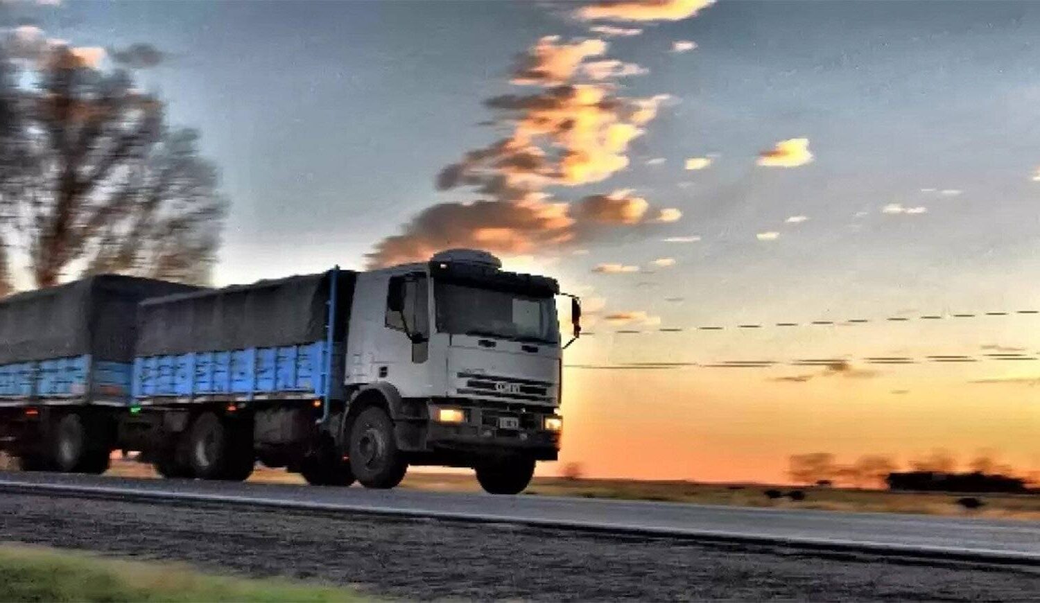 Camiones de fletes agropecuarios tras la eliminación de tarifas de referencia en Argentina